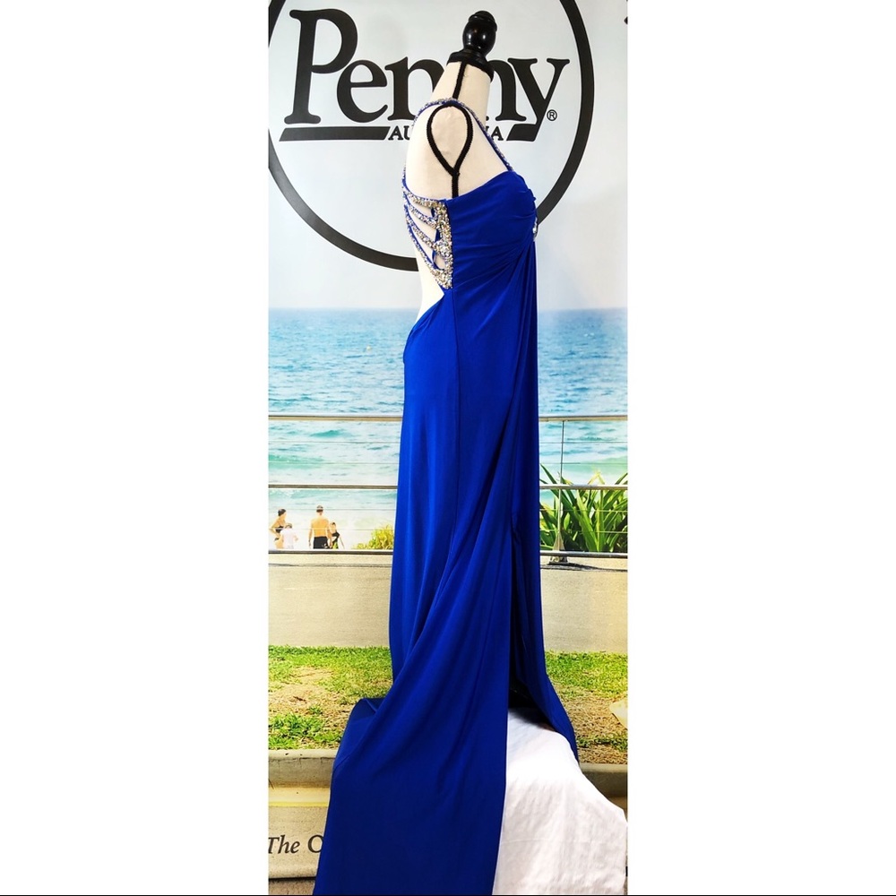 NWT LORD & TAYLOR Plunging Back Gown - Picture 4 of 16